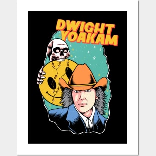 Dwight Yoakam with Skull Posters and Art